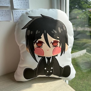 Sebastian and Ciel Doll / Black Butler Stuffed Doll / Anime Stuffed Plush / Anime Doll / ciel phantomhive sebastian michaelis