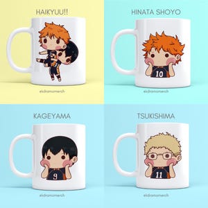 Haikyuu Mug Anime / anime fankit / anime / anime merch / Hinata Shoyo / Tobio / Tsukishima
