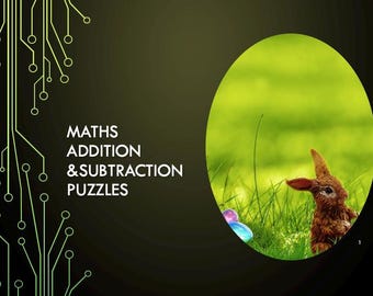 Digital Math Puzzle Printable