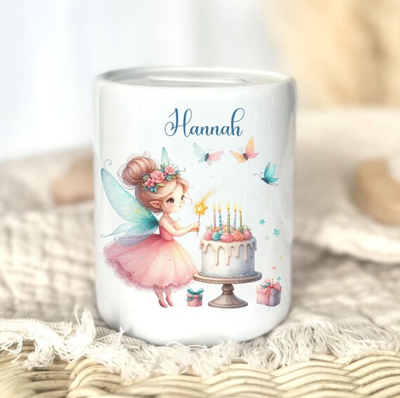 Personalisierte Spardose für Kinder,  Geschenk Geburt Taufe Geburtstag Baby Geschenk Kinder Geldgeschenk Mädchen Jungen Kinder Sparschwein