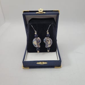 Nautilus Blue Earrings