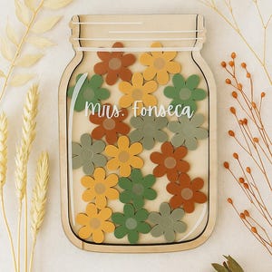 Benutzerdefiniertes Belohnungsglas, Blumentokenglas, Sternenbelohnungssystem, Klassenzimmer-Sternglas, Schulanfanggeschenk, Lehrergeschenk, Geschenke für Kinder