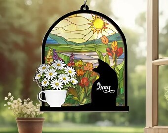 Regalo personalizado de condolencias por la pérdida de un perro, atrapasol conmemorativo personalizado para perros, regalo conmemorativo para mascotas, regalo por la pérdida de un perro, regalo en memoria de un perro