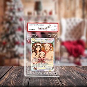 Personalized PokeCard, Custom Birthday Photo Art Card, Anniversary Proposal Invitation,Christmas Wedding Day Couple Engagement, Holiday Gift