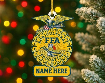 FFA Christmas Ornament, Custom Photo Farmers Suilt Ornament, FFA Ornament, Ornament Future Farmers Of America Agriculture Farmers, FFA