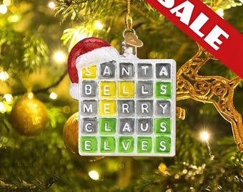 Wordle Ornament. Wordle 2D Christmas Gift. Funny Wordle Lover Gift 2024. Ornament Keepsake. Wordle Gift Mom Dad Grandma Grandfa. Wordle Gift