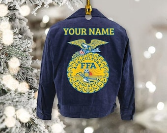FFA Christmas Ornament, Custom Photo Farmers Suilt Ornament, FFA Ornament, Ornament Future Farmers Of America Agriculture Farmers, FFA