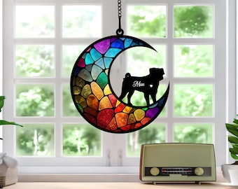 Regalo personalizado de condolencias por la pérdida de un perro, atrapasol conmemorativo personalizado para perros, regalo conmemorativo para mascotas, regalo por la pérdida de un perro, regalo en memoria de un perro