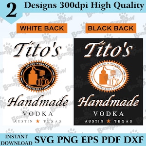 Descarga digital de Tito's Handmade Vodka (svg, png, eps, pdf, dxf)