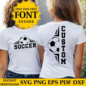 Soccer Svg Bundle, Soccer Ball Svg, Soccer Ball Monogram Svg, Soccer Mom svg, Digital Download, Cut File For Cricut, Instant Download