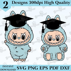 Labubu Svg, images PNG Labubu, Senior 2026 svg, Svg de la promotion 2026, Svg de casquette de remise des diplômes, cadeau de remise des diplômes, fichier numérique pour Cricut