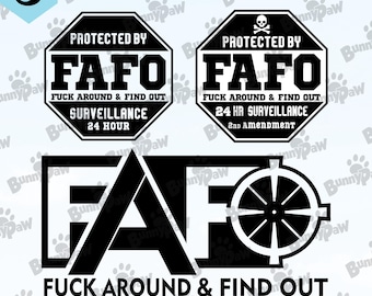 FAFO 2nd Amendment SVG, Security Sign Cut Files (Digital Files)