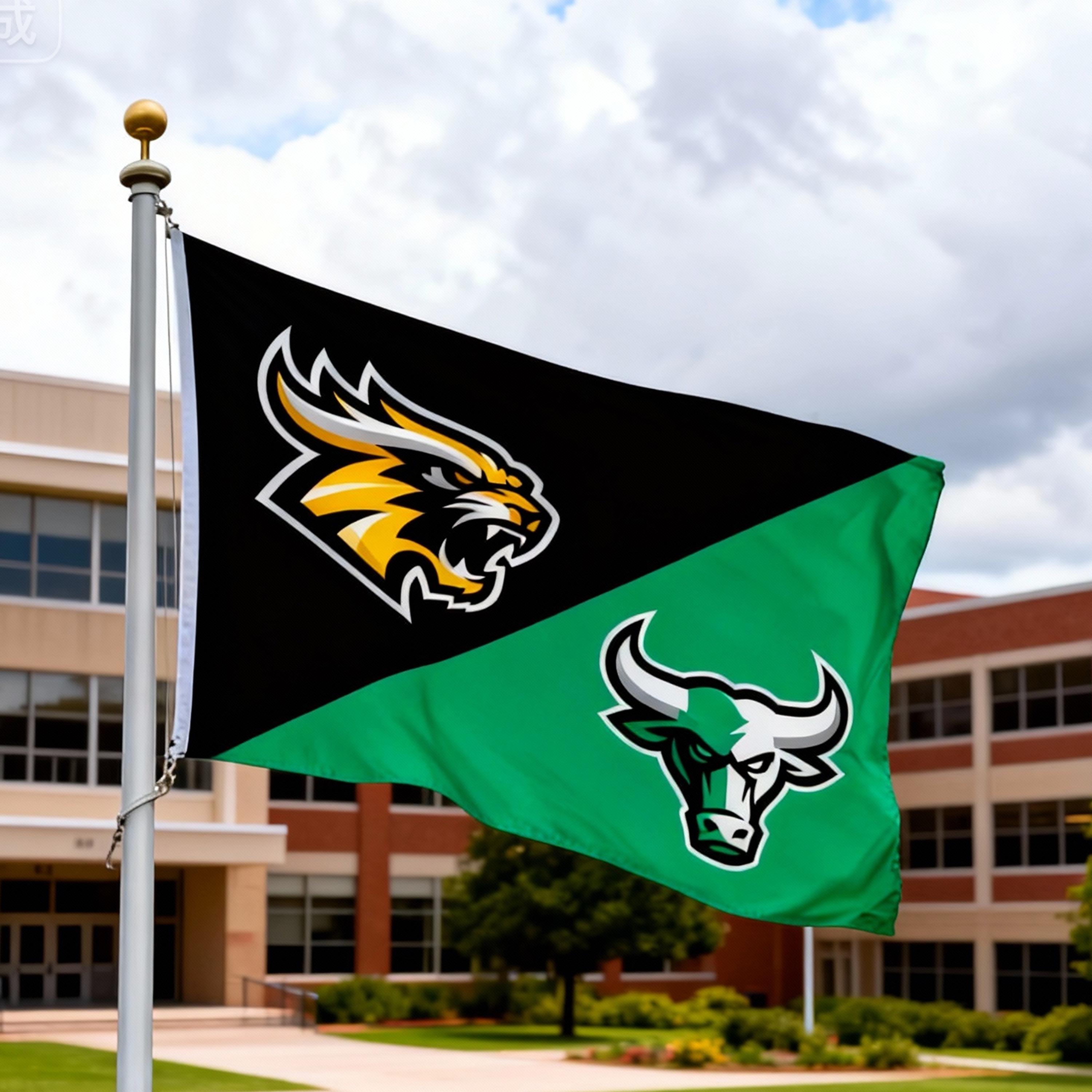 Custom Sport Team Flag Custom Split Teams Flag, Personalized House ...
