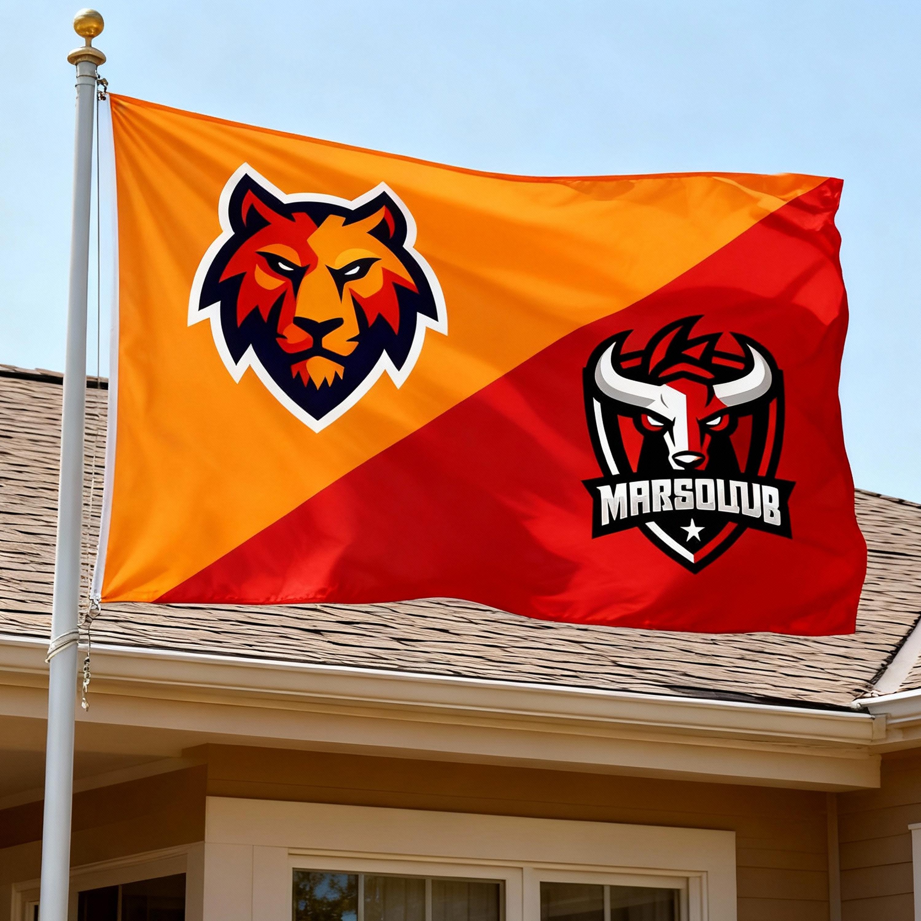 Custom Sport Team Flag Custom Split Teams Flag, Personalized House ...