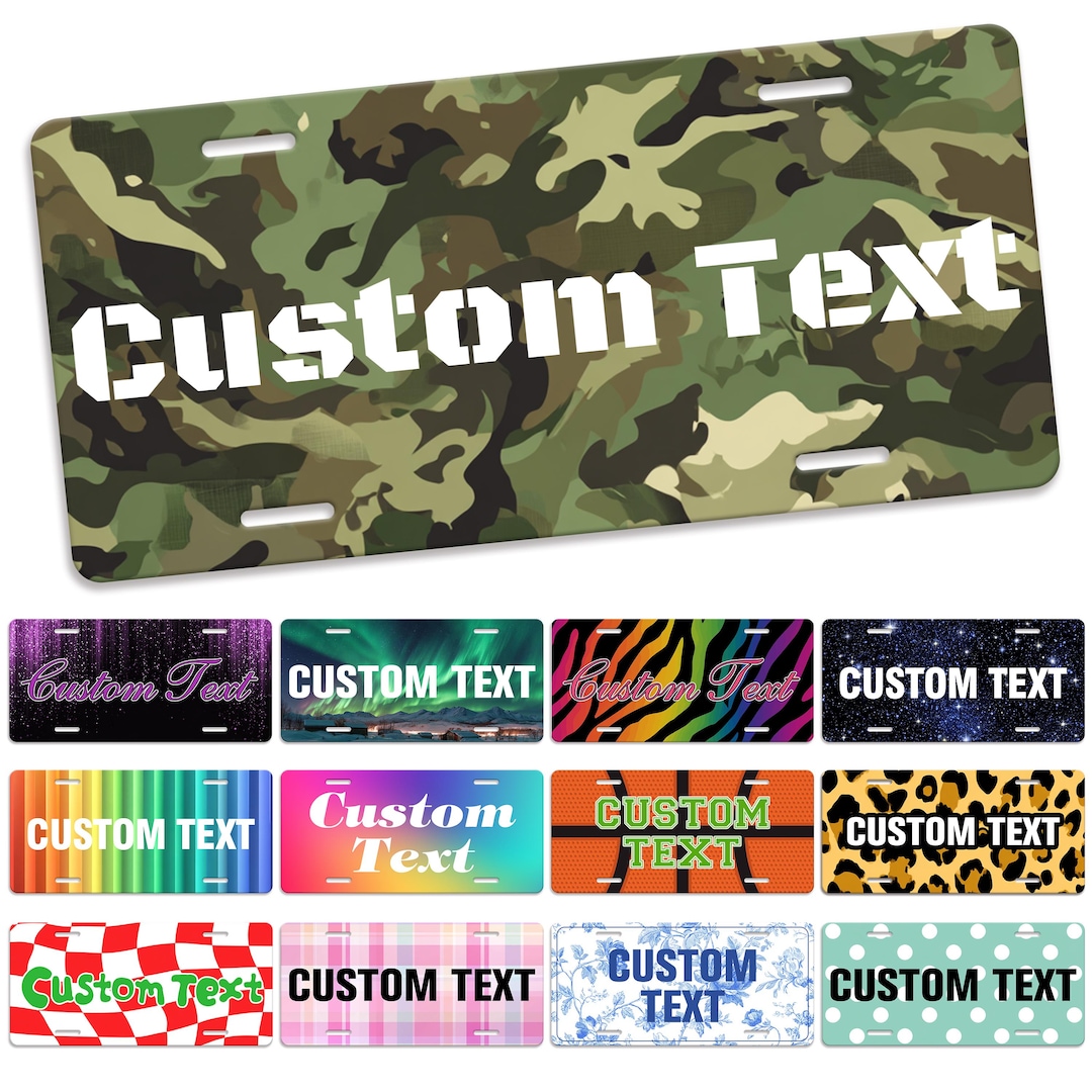 Custom License Plate Personalized Front Car Plate Personalized Aluminum ...
