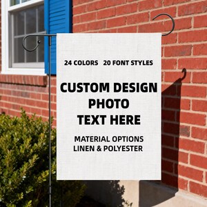 Custom Garden Flags | Double-Sided | Personalized Gift | Yard Display | Porch Decor | Event Banner | Custom Print Image, Logo, or Text