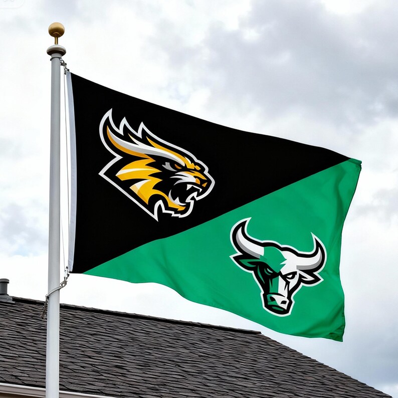 Custom Sport Team Flag Custom Split Teams Flag, Personalized House ...