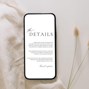 Minimalist Electronic Wedding Invitation