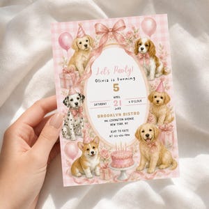 Dog Birthday Invitation