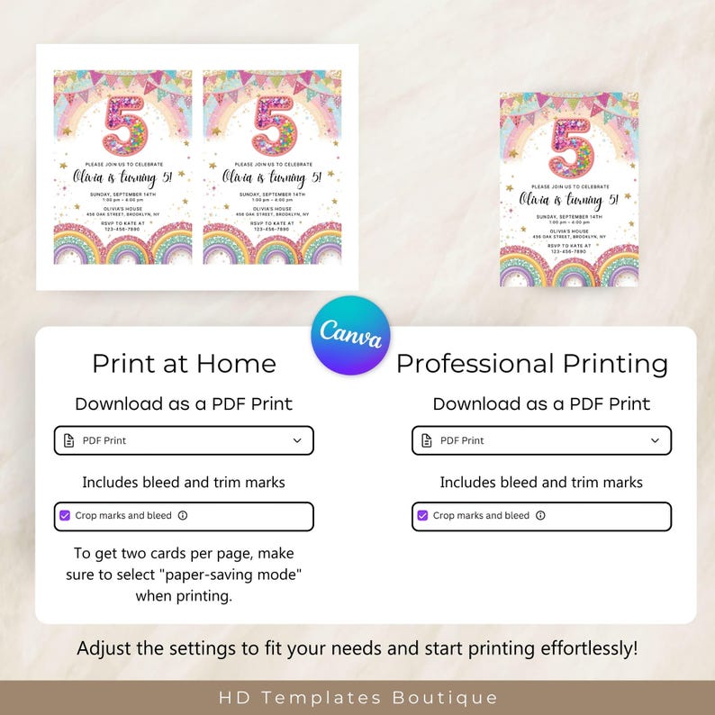 Home Printing or Professional Printing