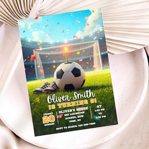 Soccer Birthday Invitation