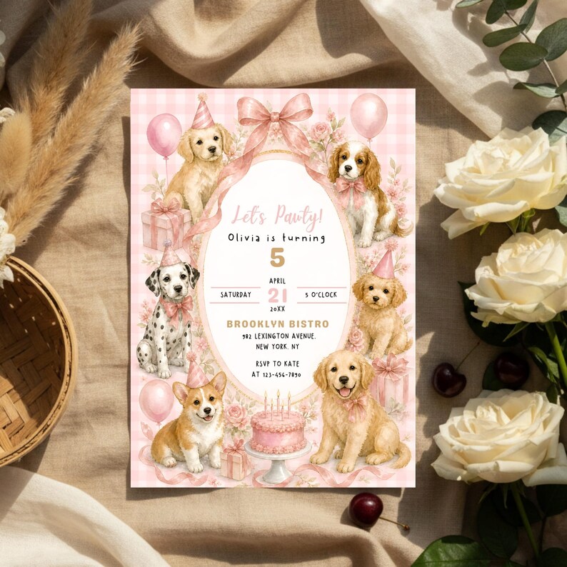 Dog Birthday Invitation