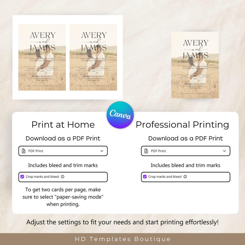 Home Printing or Professional Printing