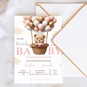 Electronic Bear Baby Shower Invite