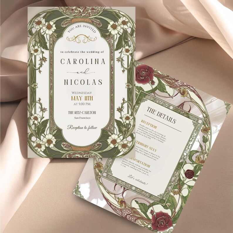 Vintage Wedding Invitation