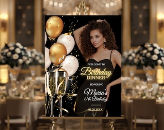 Party Sign, Party Welcome Sign, Party Welcome Poster Sign, Party Posters Welcome, Birthday Party Welcome Sign, Editable Template