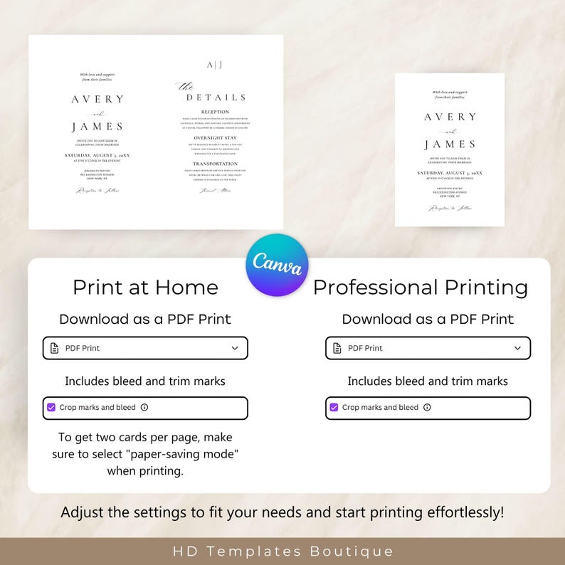 Home Printing or Professional Printing
