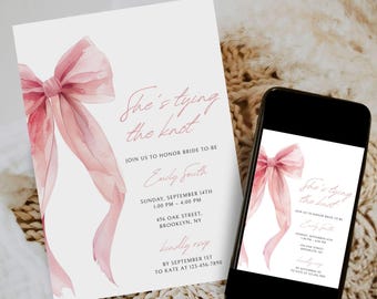 Rosa Brautparty Einladung Printable (Instant Download)