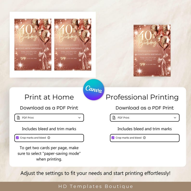 Home Printing or Professional Printing