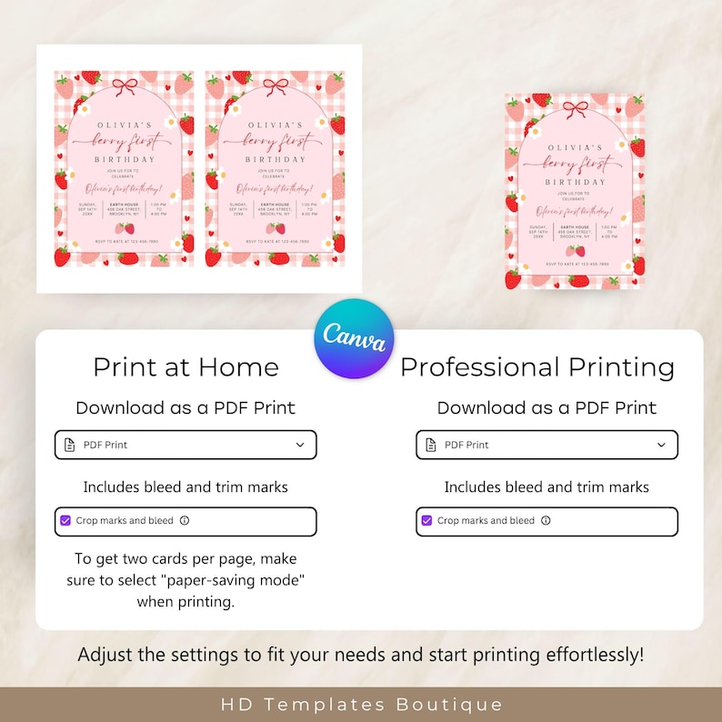 Home Printing or Professional Printing