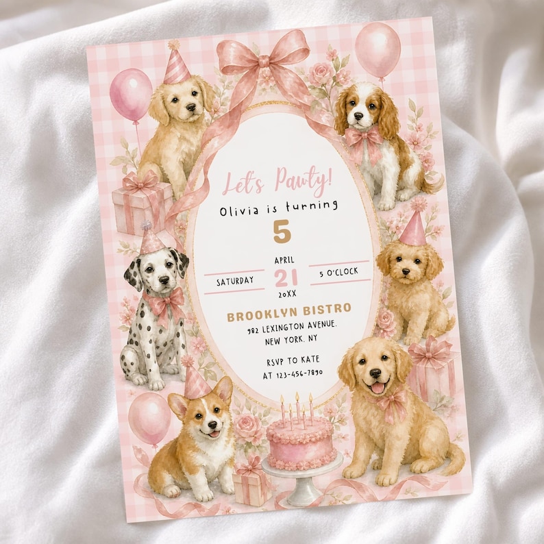 Dog Birthday Invitation