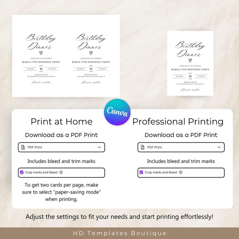 Home Printing or Professional Printing
