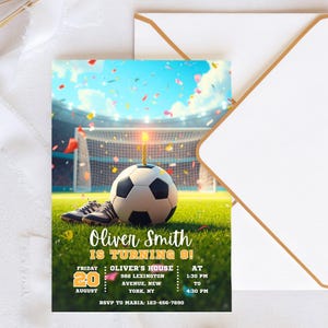 Soccer Birthday Invitation