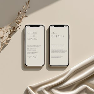 Modern Electronic Wedding Invitation