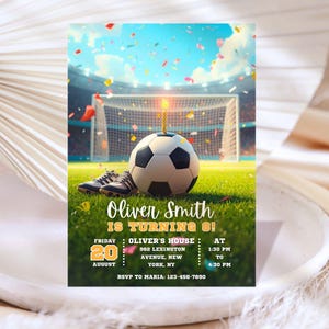 Soccer Birthday Invitation