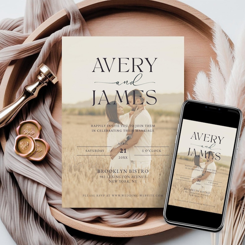 Minimalist Wedding Invitation Template