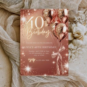 Forty Birthday Invitation