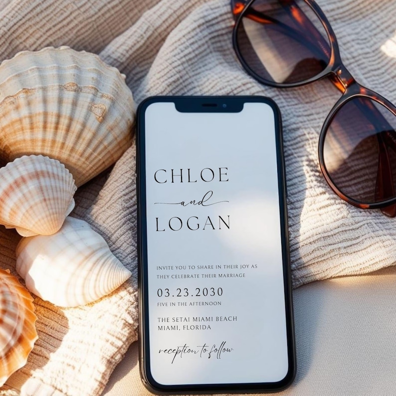Modern Electronic Wedding Invitation