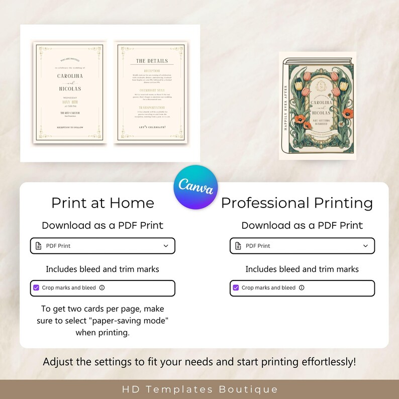 Home Printing or Professional Printing