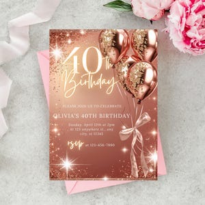 Forty Birthday Invitation