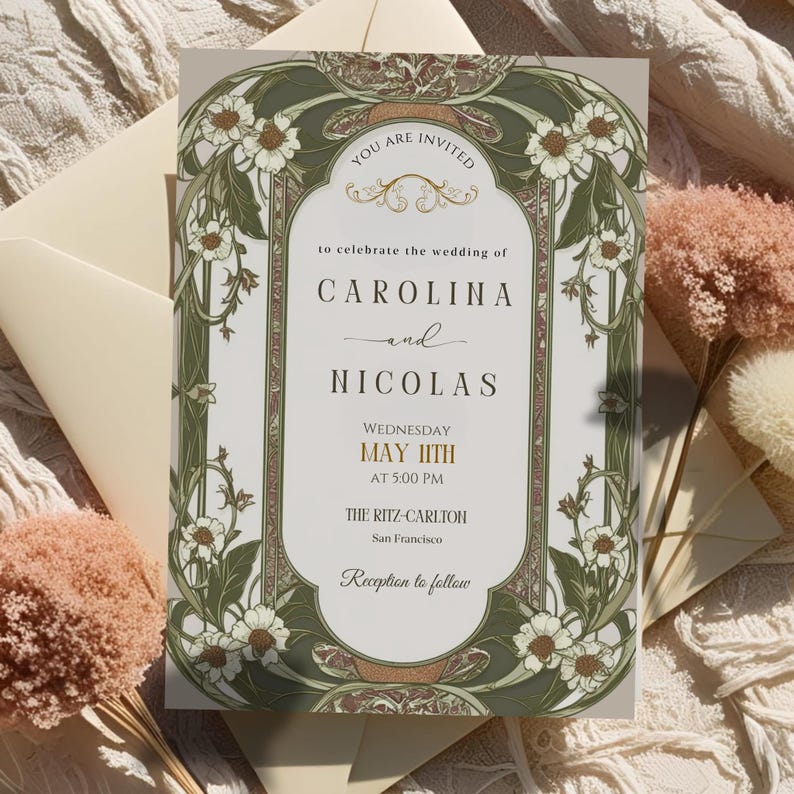 Vintage Wedding Invitation