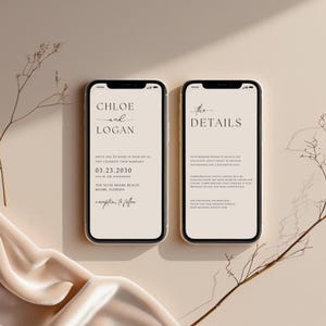 Modern Electronic Wedding Invitation