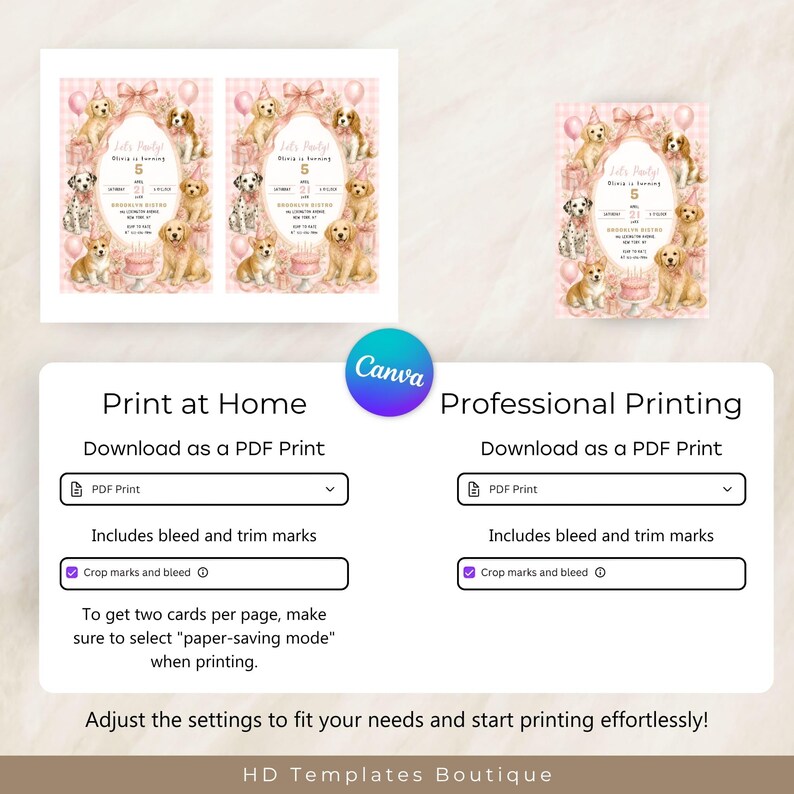 Home Printing or Professional Printing