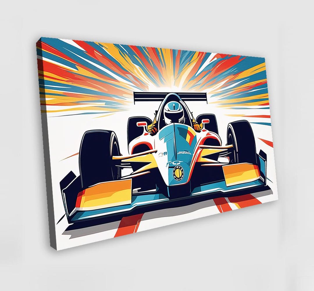 Racing Car Canvas Print: Sportscar Wall Art - Etsy