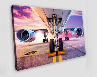 Airplane Canvas Art Aviation Wall Art Airplane Print Airplane Wall Art Airplane Poster Airplane Painting Airplane Wall Decor