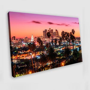 Los Angeles Wall Art Los Angeles Canvas Wall Art Los Angeles Downtown Los Angeles Poster Sunset Los Angeles Foto